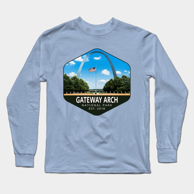 Gateway Arch National Park Long Sleeve T-Shirt by HomeSpirit